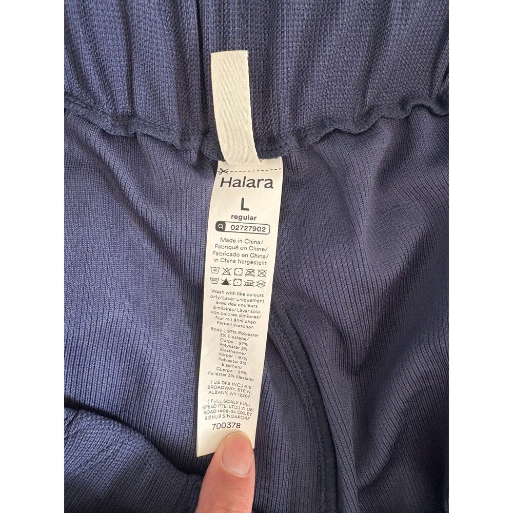 Halara Flex™ Large High Waisted Waffle Wide Leg Work Pants - Picture 7 of 10